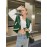 Letter Print Button Up Jacket, Women's Casual Streetwear, Women's Clothing