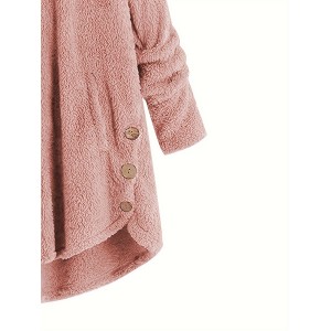 Women's Thermal Button Down Warm Jacket, Casual Outwear For Fall & Winter, Women's Clothing