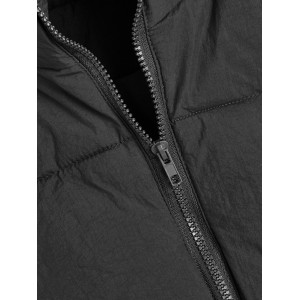 Lightweight Zip Up Vest Coat, Solid Sleeveless Thermal Vest Coat For Fall & Winter, Women's Clothing