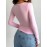 Solid Crew Neck T-Shirt, Casual Long Sleeve Top For Spring & Fall, Women's Clothing