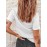 Heart Print T-Shirt For Valentine's Day Gifts, Crew Neck Short Sleeve T-Shirt, Casual Every Day Tops, Women's Clothing