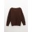 Solid Notched Neck Pullover Sweater, Casual Long Sleeve Sweater For Fall & Winter, Women's Clothing