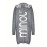 Letter Print Waterfall Collar Knit Cardigan, Casual Hooded Long Sleeve Sweater With Pockets, Women's Clothing