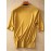Half Sleeve Knit Swearter, Casual Crew Neck Solid Sweater For Spring & Summer, Women's Clothing