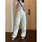 Plain Flap Pockets Cargo Pants, Non-Stretch Loose Fit High Waist Y2K & Kpop Style Straight Jeans, Women's Denim Jeans & Clothing